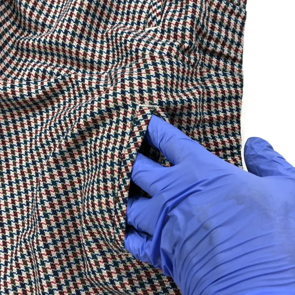J. Jill Pull On 8 (Fit 30W 27L) Mid Rise Tapered Cuffed Pants Houndstooth MINT